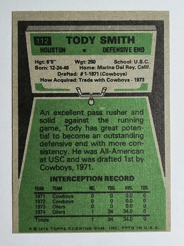 1975 Topps #112 Tody Smith (NM)