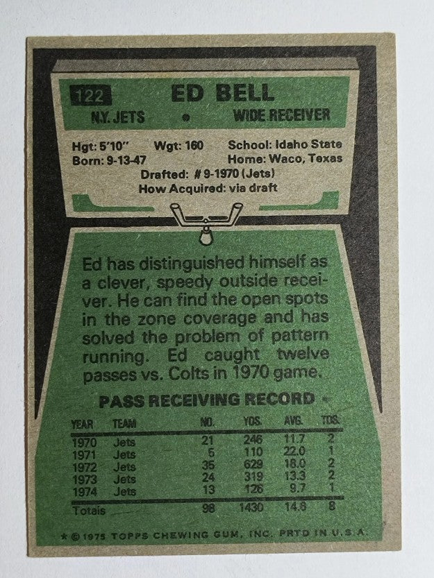 1975 Topps #122 Ed Bell (VG)