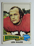 1975 Topps #134 Len Hauss (VGEX)