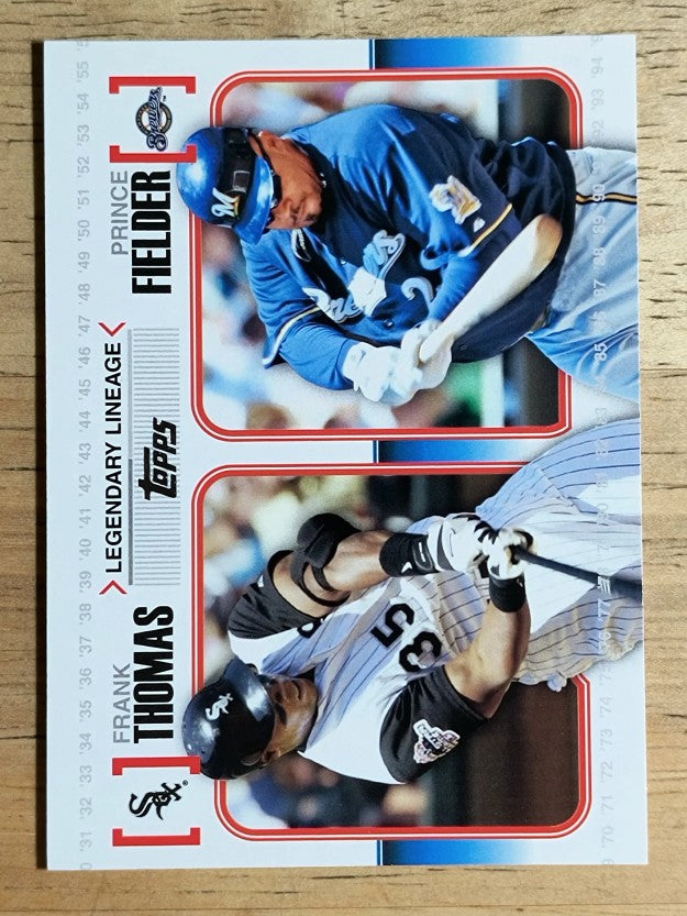 2010 Topps Legendary Lineage #LL20 Frank Thomas/Prince Fielder