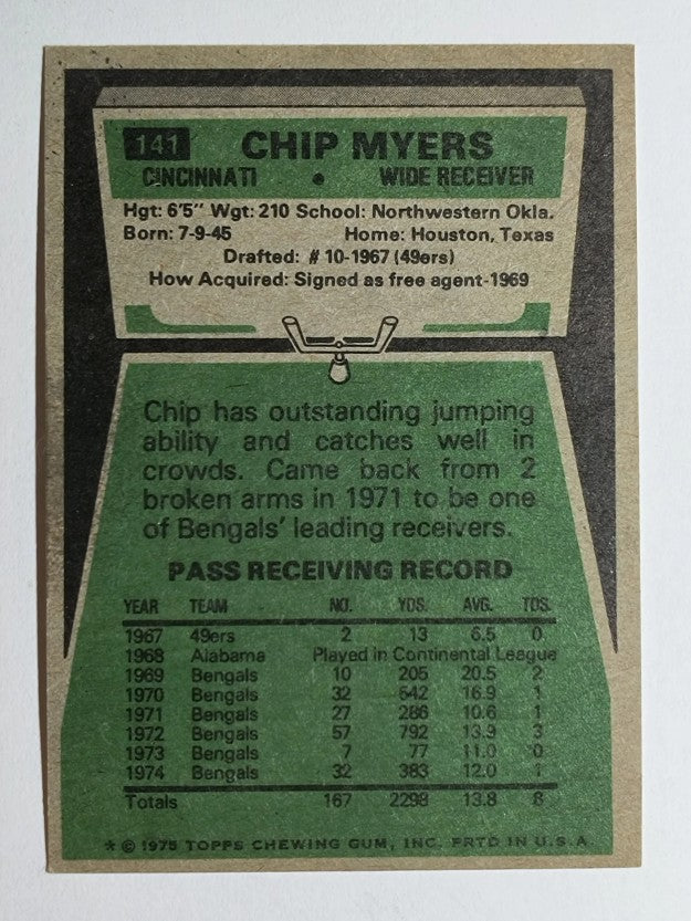 1975 Topps #141 Chip Myers (EXMT)