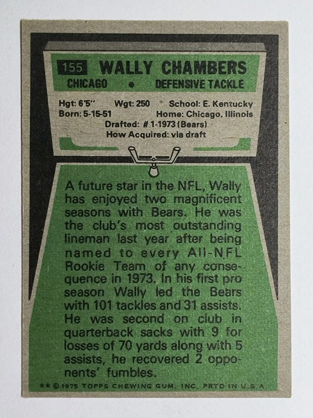 1975 Topps #155 Wally Chambers (EX)