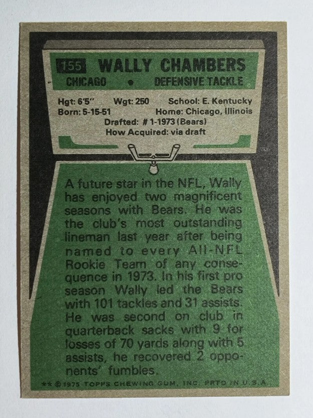1975 Topps #155 Wally Chambers (EXMT)