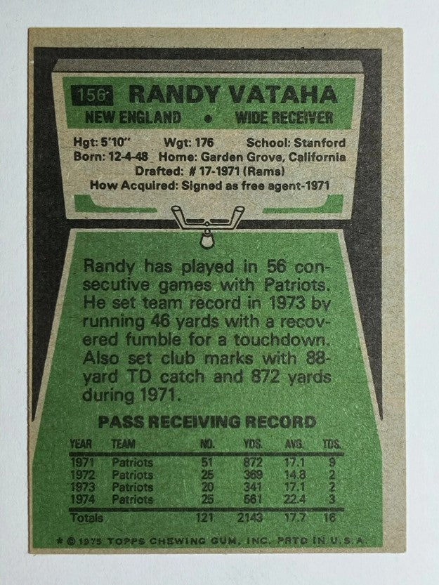 1975 Topps #156 Randy Vataha (EX)