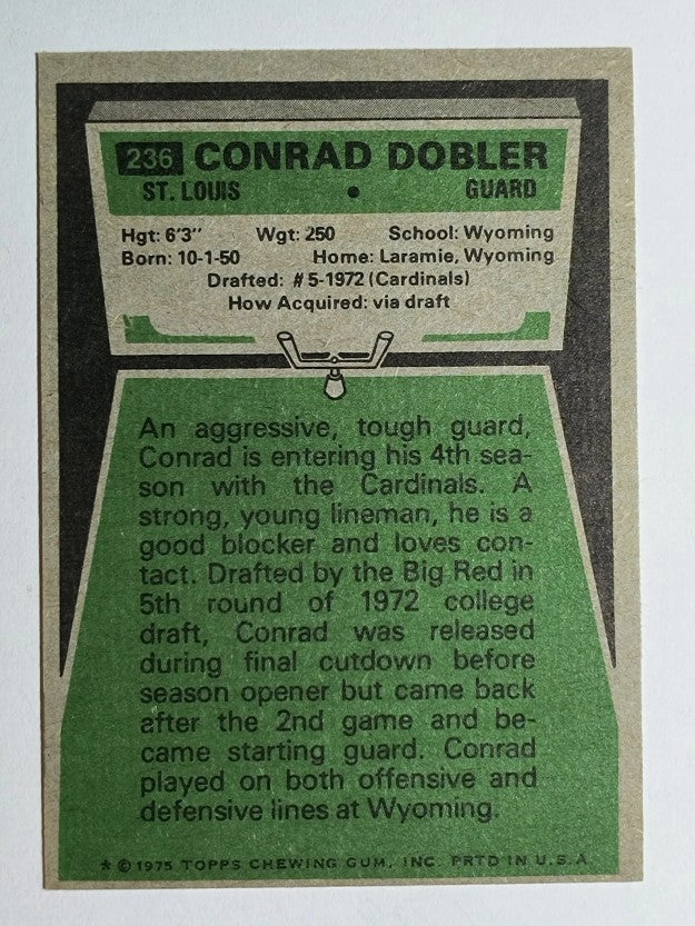 1975 Topps #236 Conrad Dobler (EXMT)