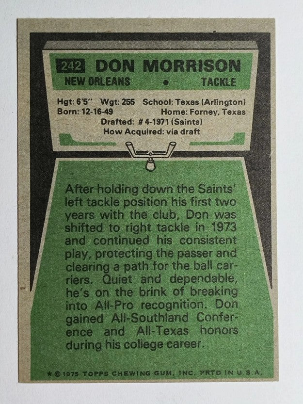 1975 Topps #242 Don Morrison (EXMT)