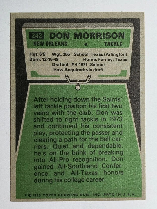 1975 Topps #242 Don Morrison (NM)