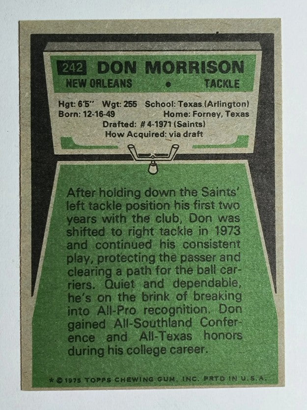1975 Topps #242 Don Morrison (NM)