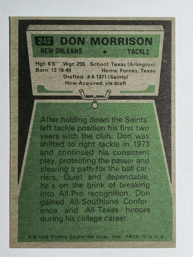 1975 Topps #242 Don Morrison (NM)
