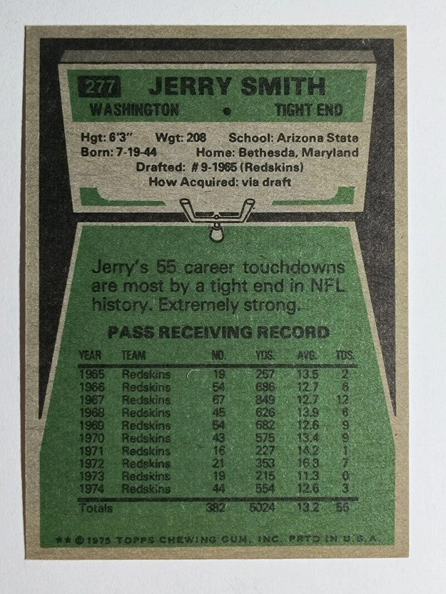 1975 Topps #277 Jerry Smith (NM)