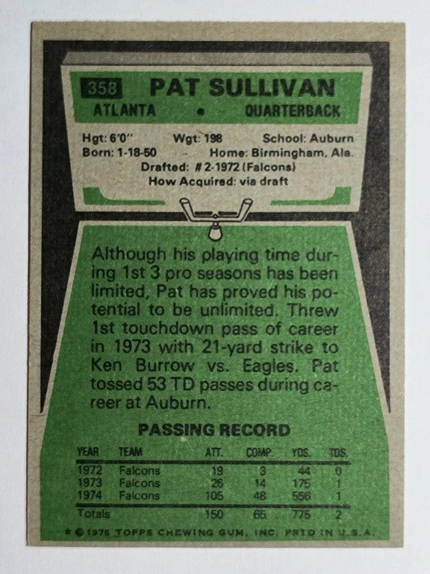 1975 Topps #358 Pat Sullivan (EXMT)