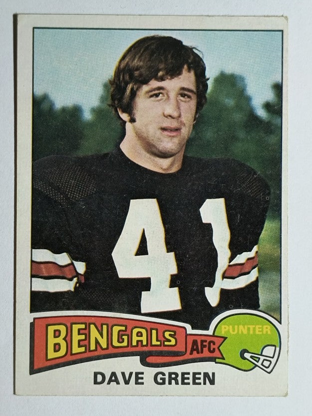 1975 Topps #394 Dave Green RC (VGEX)