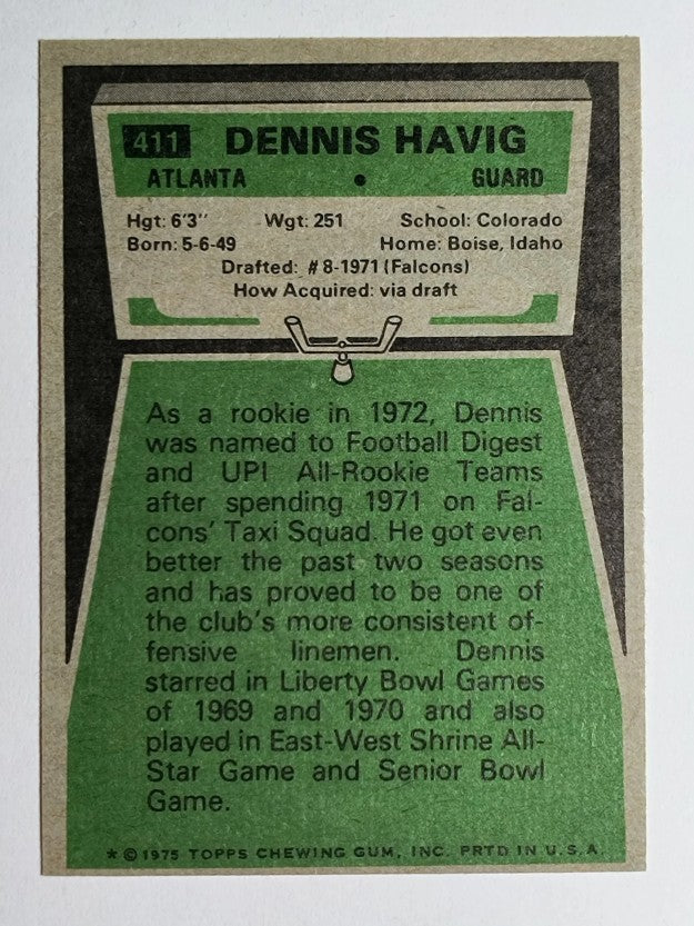 1975 Topps #411 Dennis Havig (NM)