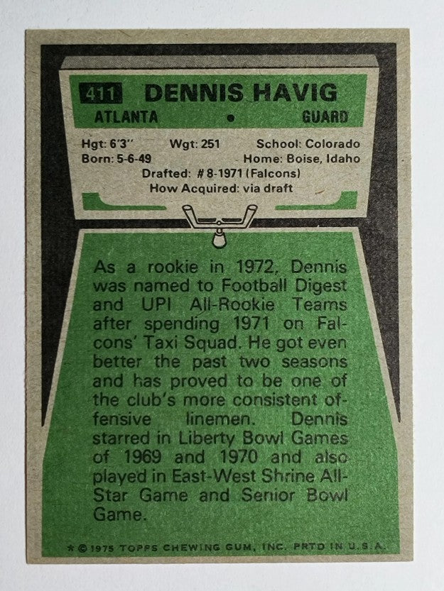 1975 Topps #411 Dennis Havig (NMMT)