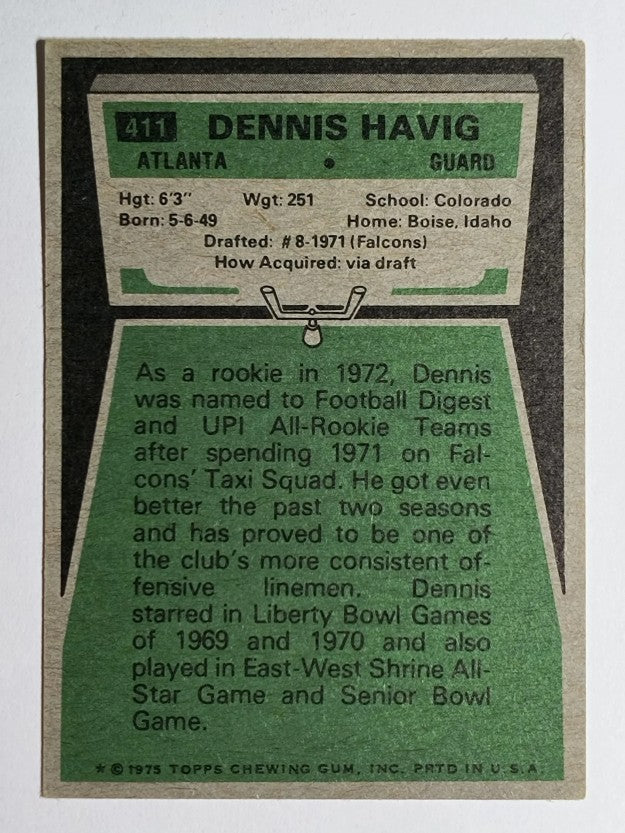 1975 Topps #411 Dennis Havig (EX)