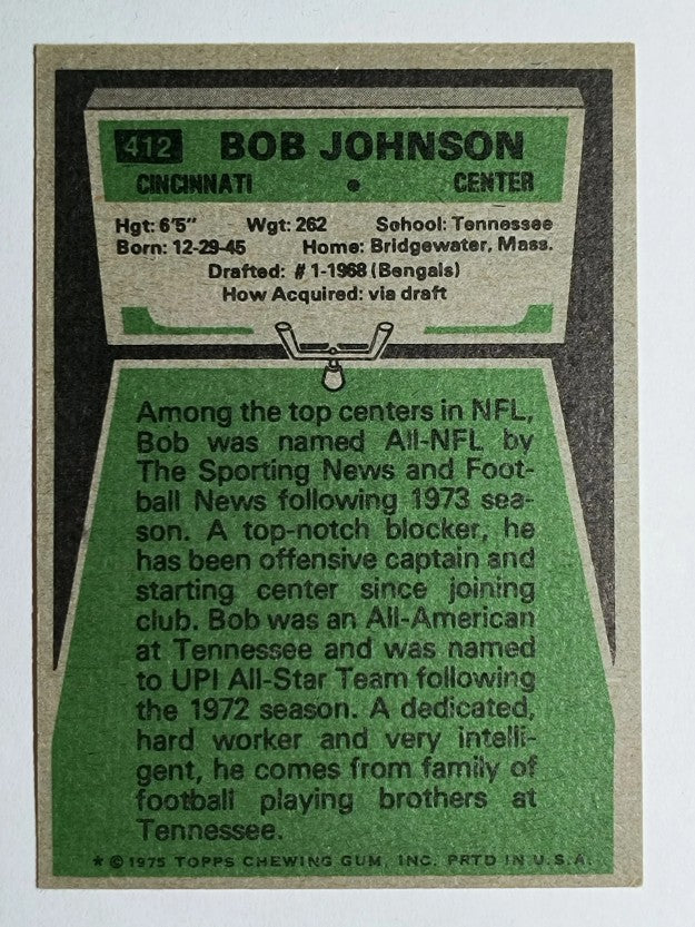 1975 Topps #412 Bob Johnson (EXMT)