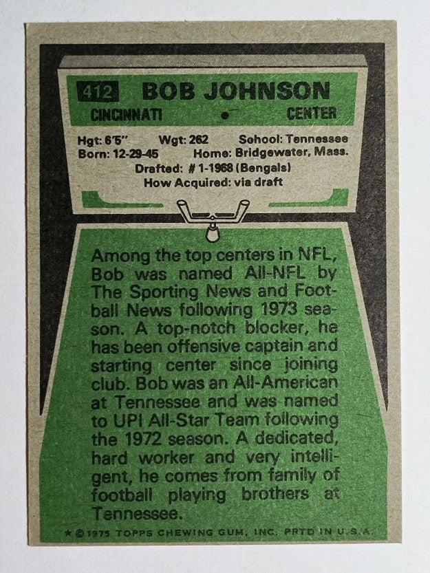 1975 Topps #412 Bob Johnson (EXMT)