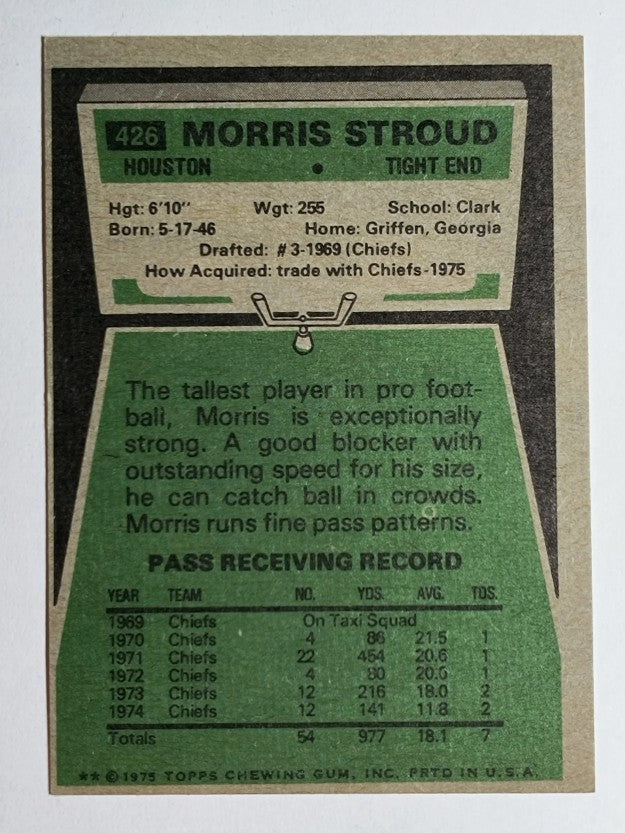 1975 Topps #426 Morris Stroud (EX)