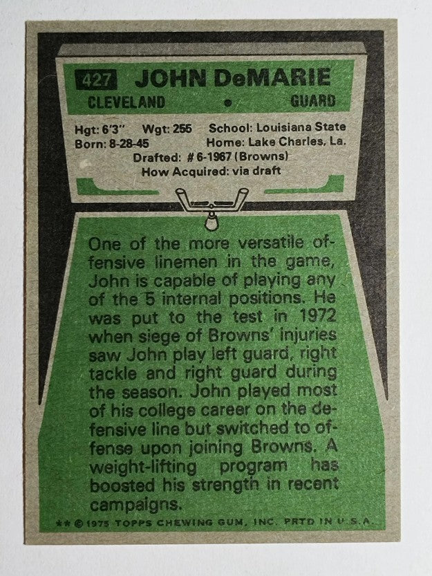 1975 Topps #427 John DeMarie (EXMT)