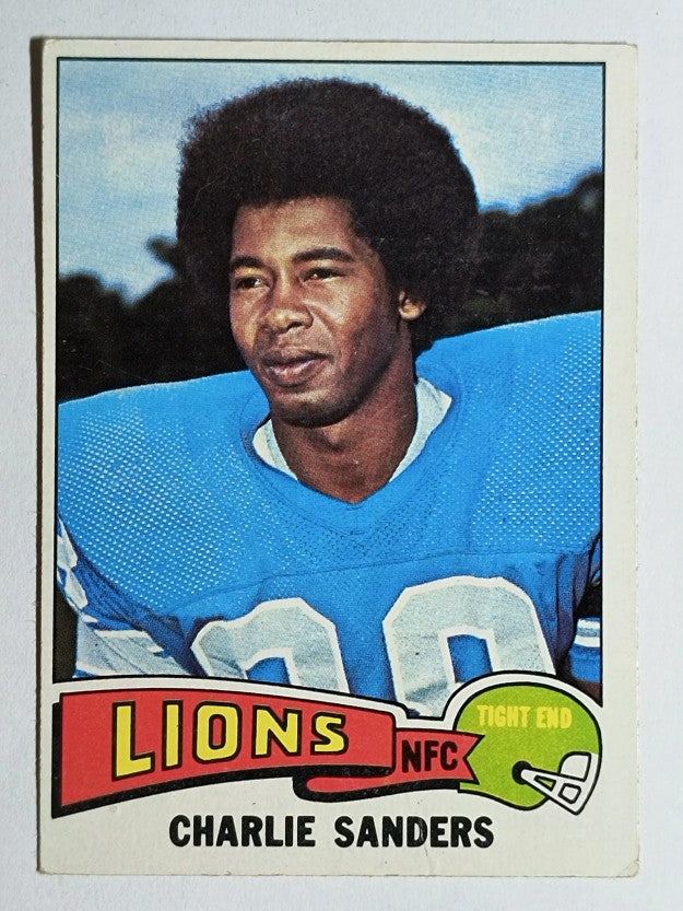 1975 Topps #445 Charlie Sanders (VGEX)