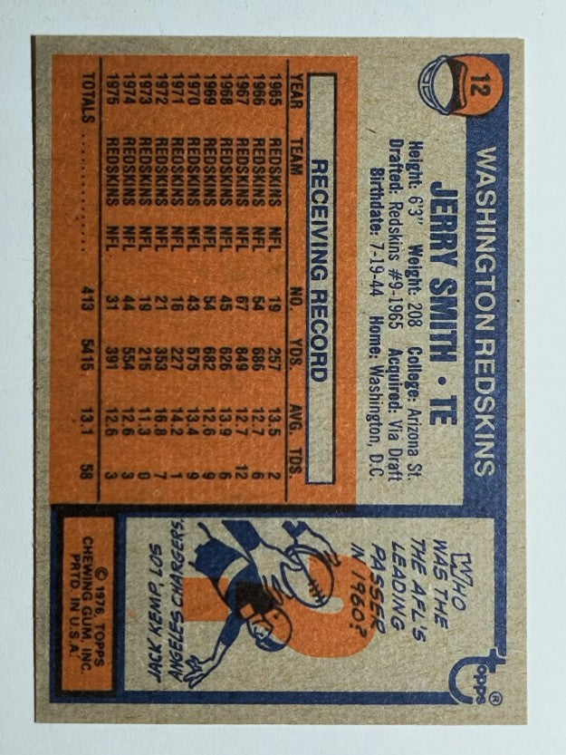 1976 Topps #12 Jerry Smith (EXMT)
