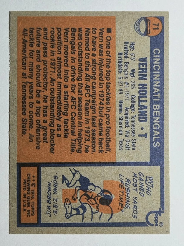 1976 Topps #71 Vern Holland (NM)