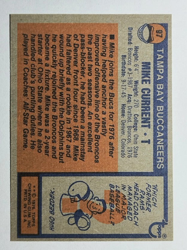 1976 Topps #97 Mike Current (NM)
