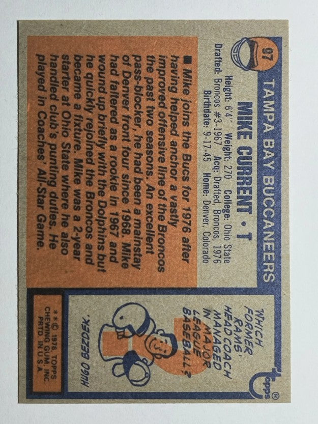 1976 Topps #97 Mike Current (EXMT)