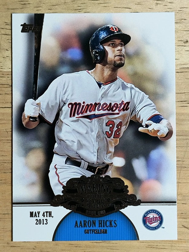 2013 Topps Making Their Mark #MM35 Aaron Hicks
