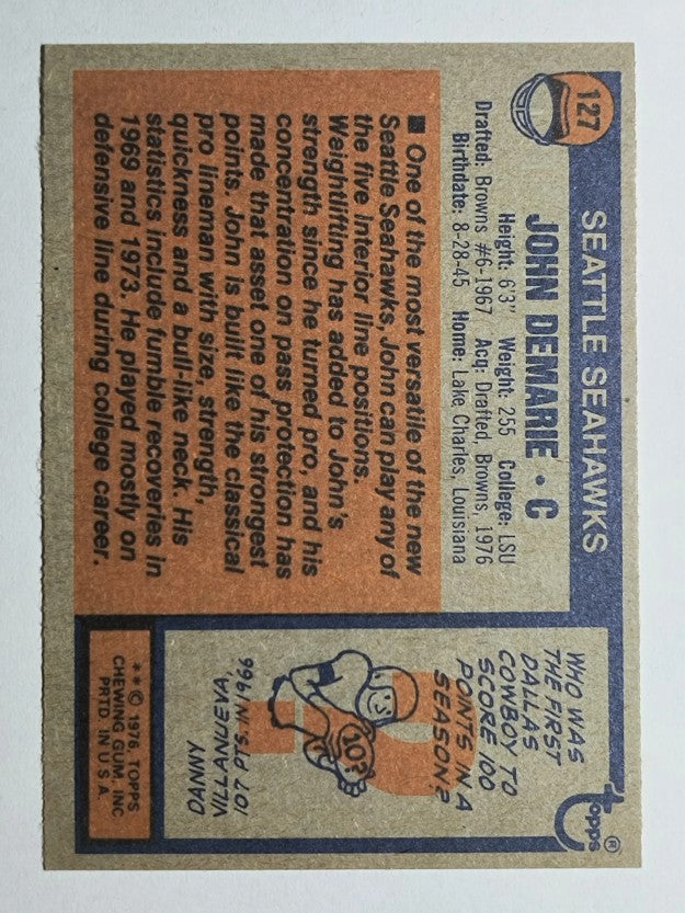 1976 Topps #127 John DeMarie (NM)