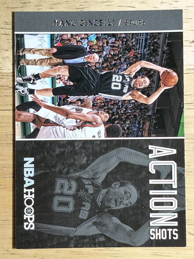 2013-14 Hoops Action Shots #4 Manu Ginobili