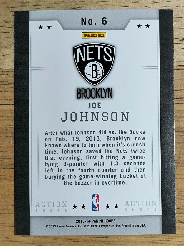 2013-14 Hoops Action Shots #6 Joe Johnson