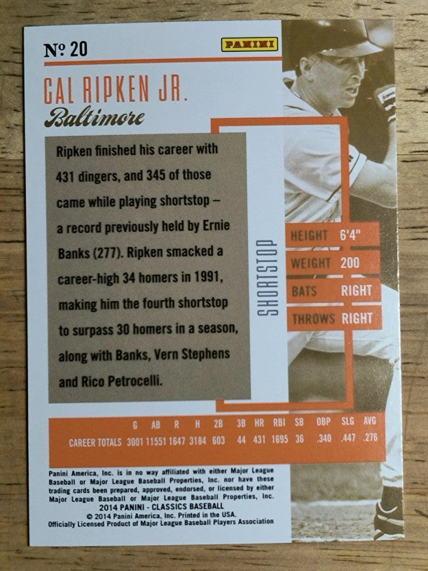 2014 Classics #20 Cal Ripken