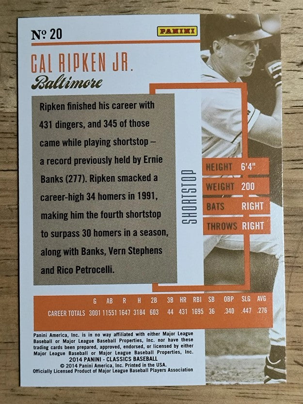 2014 Classics #20 Cal Ripken