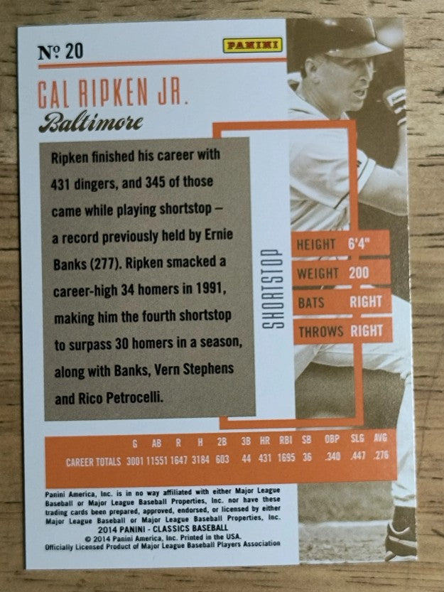 2014 Classics #20 Cal Ripken