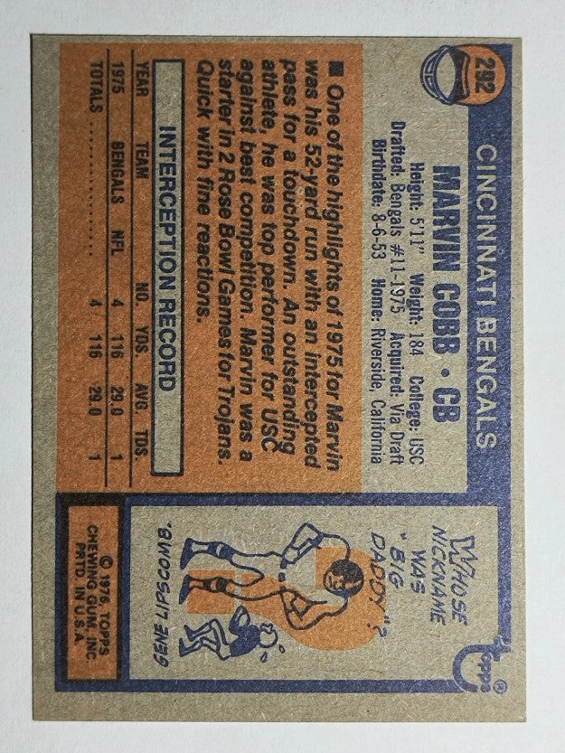 1976 Topps #292 Marvin Cobb RC (NM)