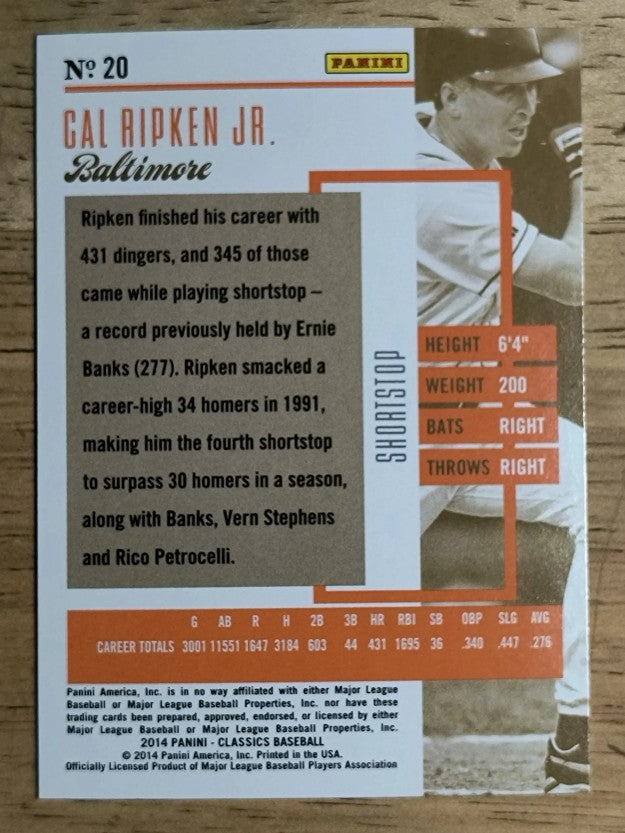 2014 Classics #20 Cal Ripken