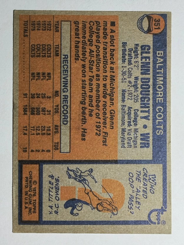 1976 Topps #351 Glenn Doughty (EX)