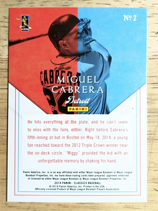 2014 Classics Home Run Heroes #2 Miguel Cabrera