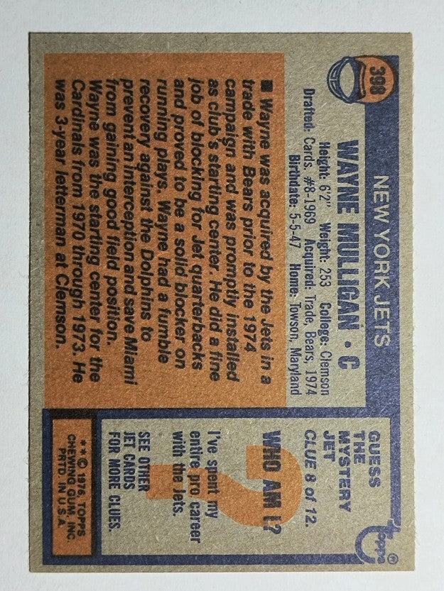 1976 Topps #398 Wayne Mulligan (EXMT)