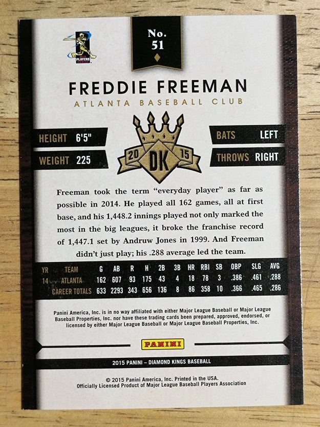 2015 Diamond Kings #51 Freddie Freeman