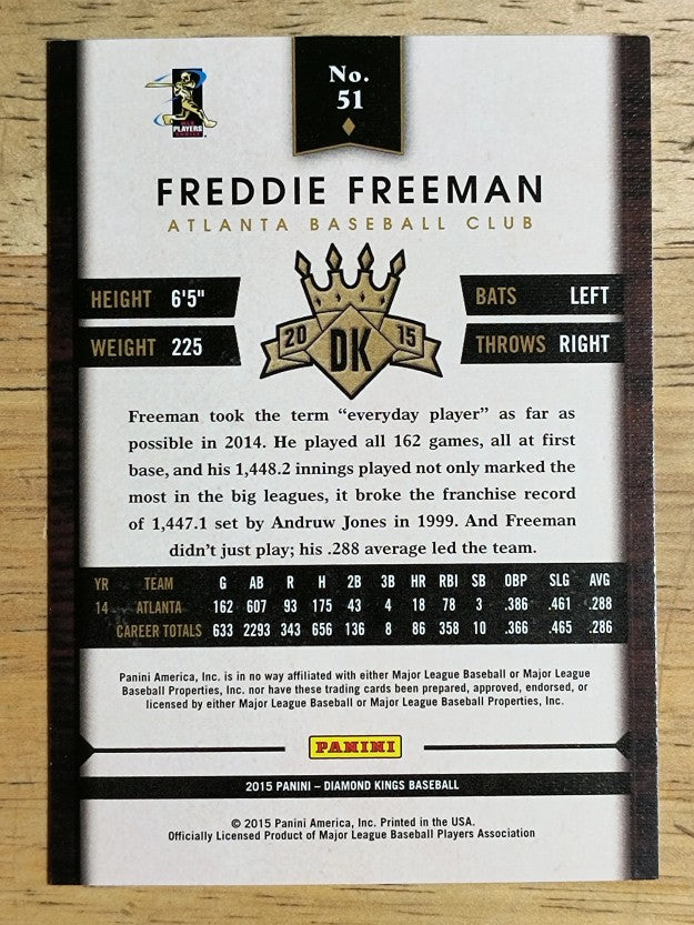2015 Diamond Kings #51 Freddie Freeman