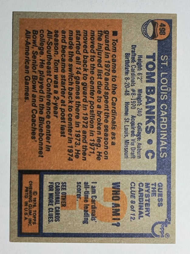 1976 Topps #498 Tom Banks RC (EXMT)