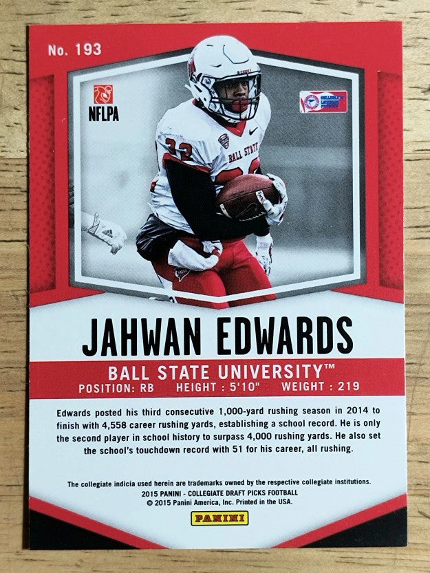 2015 Panini Prizm Draft Picks #193 Jahwan Edwards RC