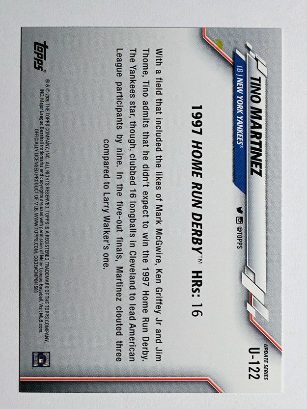 2020 Topps Update #U122 Tino Martinez HRD