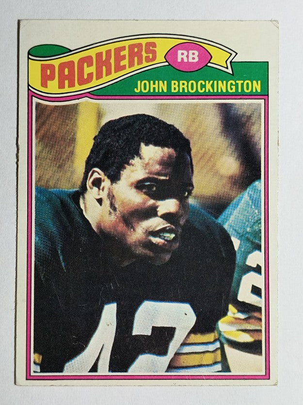 1977 Topps #166 John Brockington (VGEX)