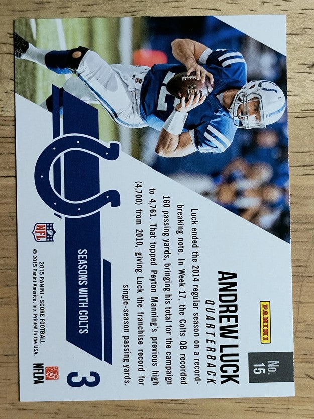 2015 Score Franchise #15 Andrew Luck