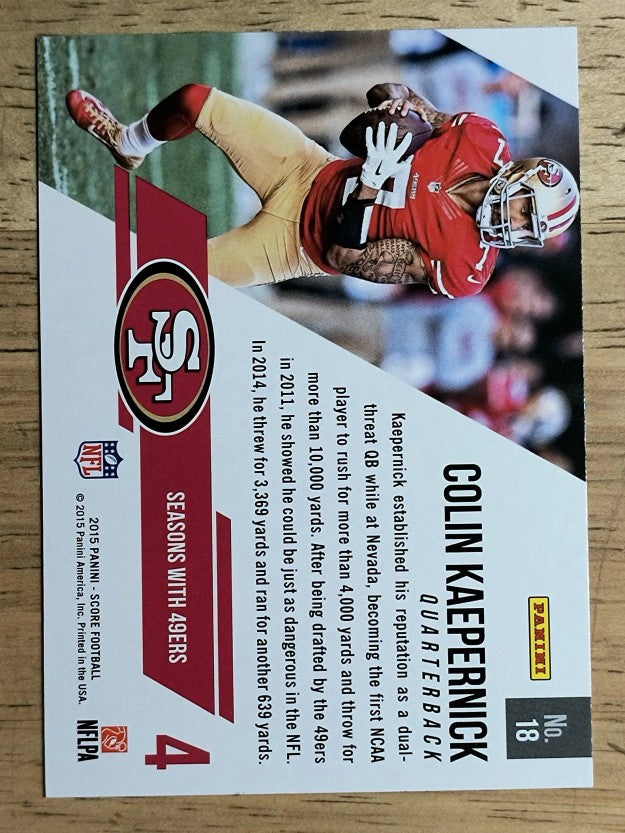 2015 Score Franchise #18 Colin Kaepernick