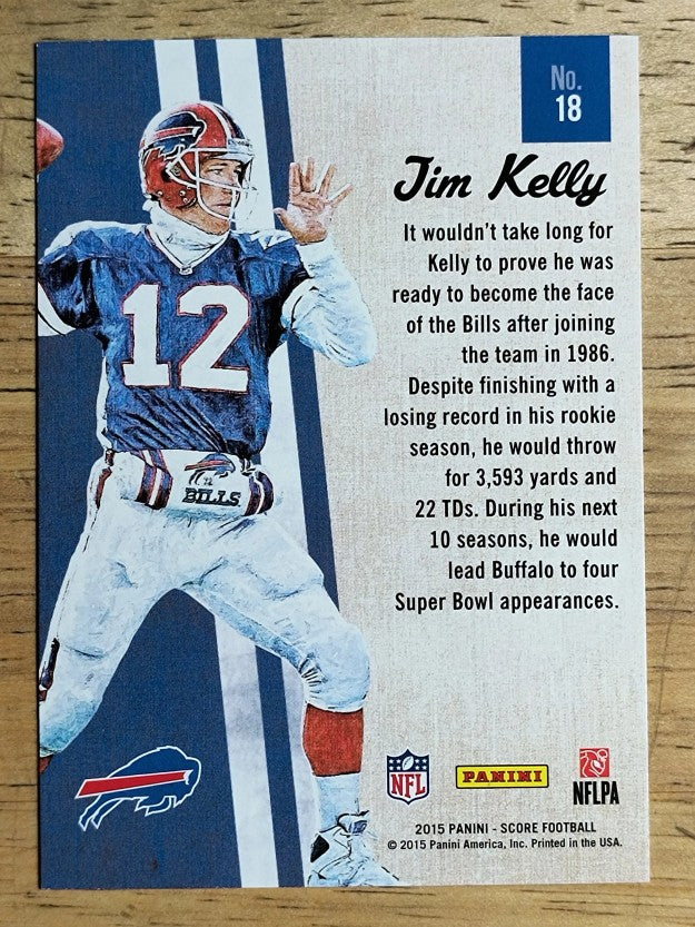 2015 Score Gridiron Heritage #18 Jim Kelly