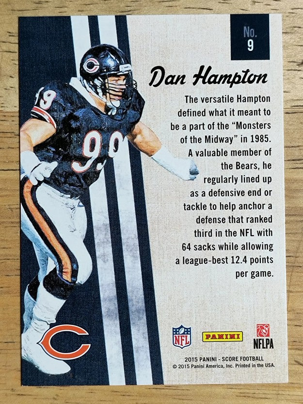 2015 Score Gridiron Heritage #9 Dan Hampton